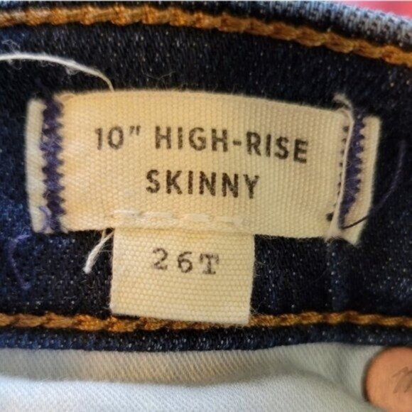 Madewell | Tall 10" High Rise Skinny Jeans in Danny Wash TALL - Picture 10 of 11